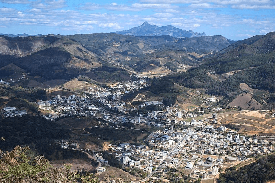 Paisagem da rota Pedra Azul a Venda Nova do Imigrante, Montanhas Capixabas.