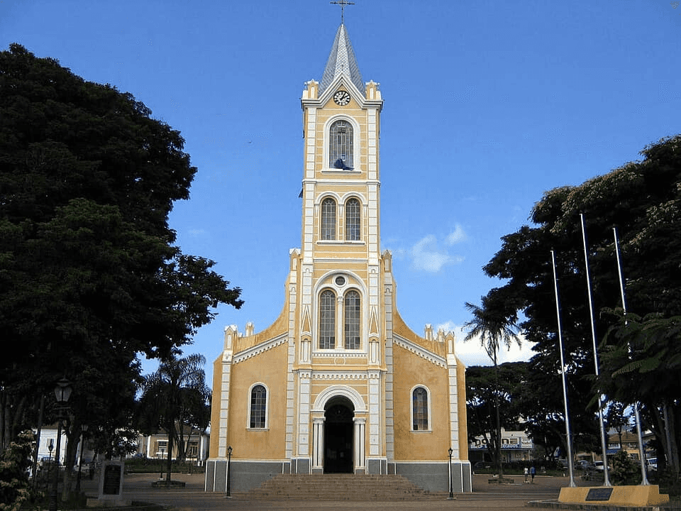 Paisagem da rota Piracaia e Joanópolis, Serra da Mantiqueira.