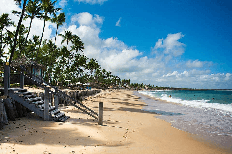 Paisagem da rota Recife a Porto de Galinhas, Litoral Sul de Pernambuco.