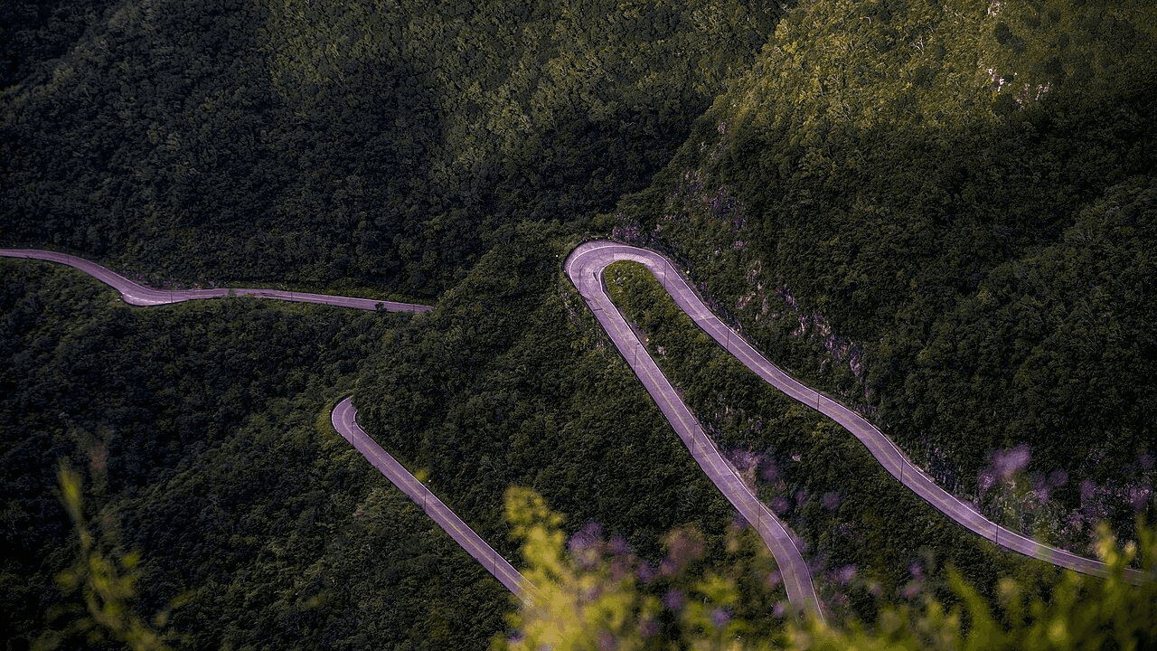 Paisagem da rota Serra do Rio do Rastro, Serra Catarinense.